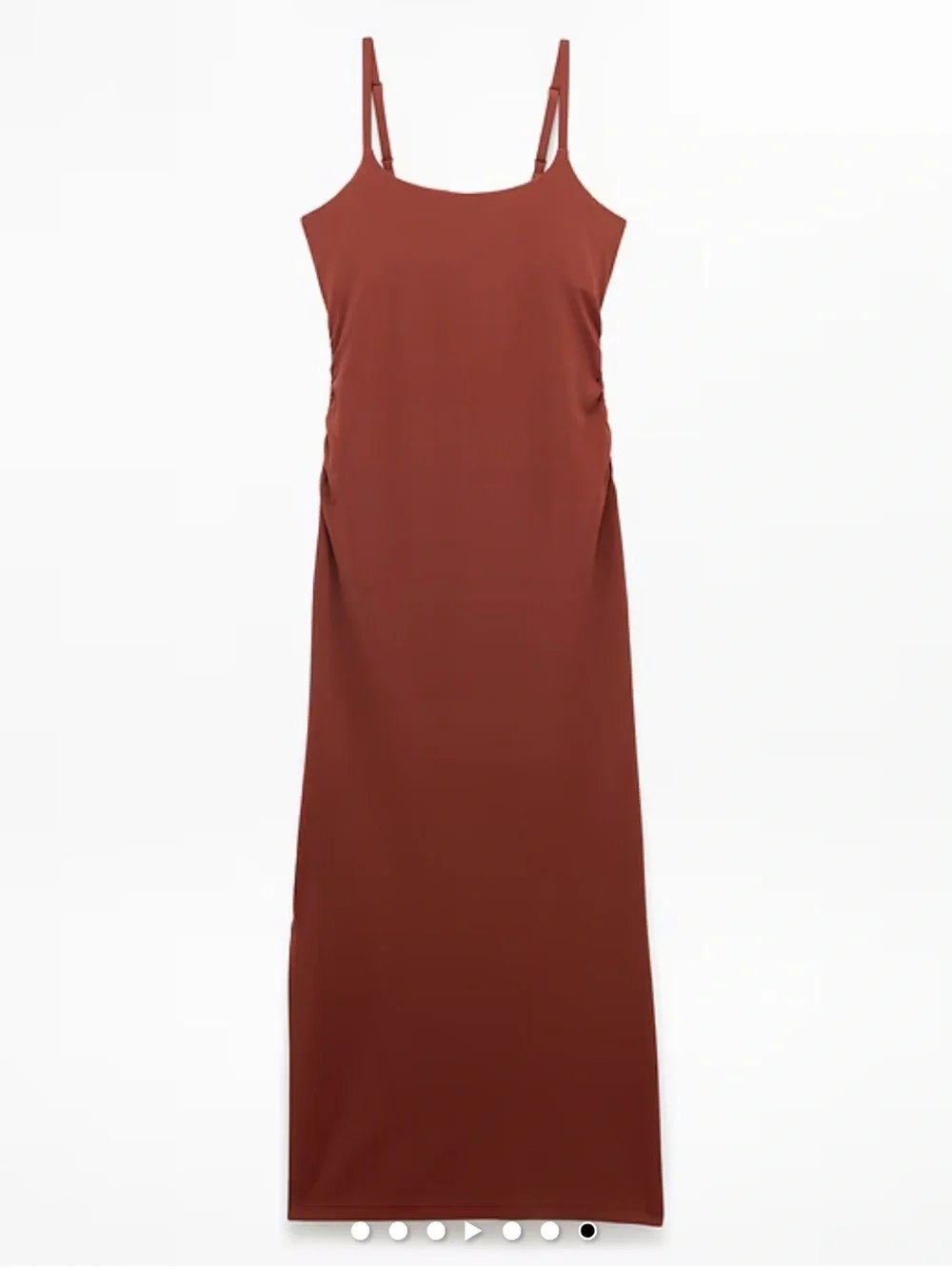 NWT ATHLETA transcend maxi dress in cinnamon rust XXS